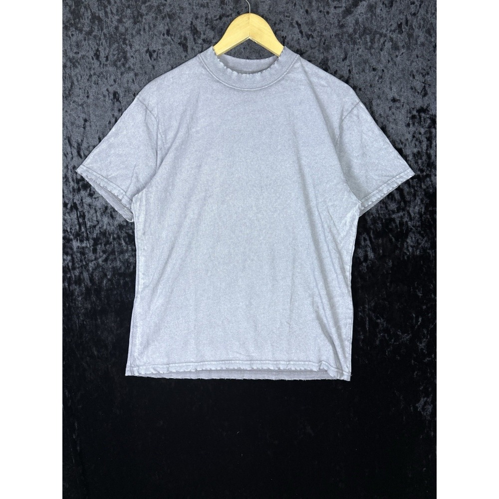Richie Le T Shirt Mens S Gray Cotton Washed Distressed‎ Tee Streetwear